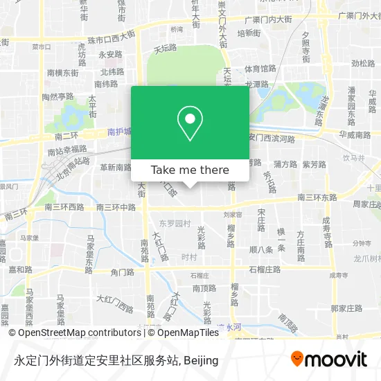 永定门外街道定安里社区服务站 map