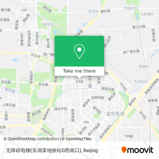 无障碍电梯(东湖渠地铁站D西南口) map