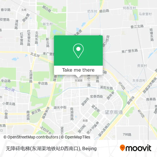 无障碍电梯(东湖渠地铁站D西南口) map