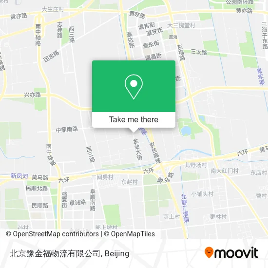 北京豫金福物流有限公司 map