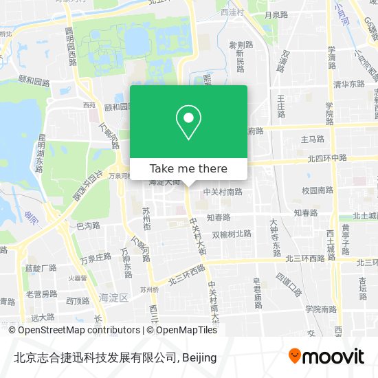 北京志合捷迅科技发展有限公司 map