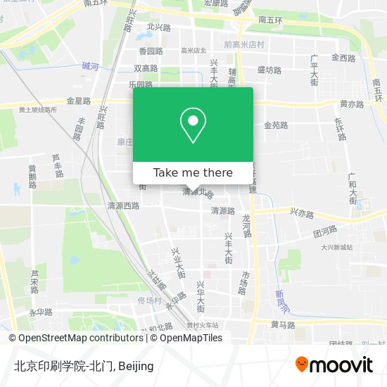 北京印刷学院-北门 map