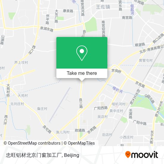 忠旺铝材北京门窗加工厂 map