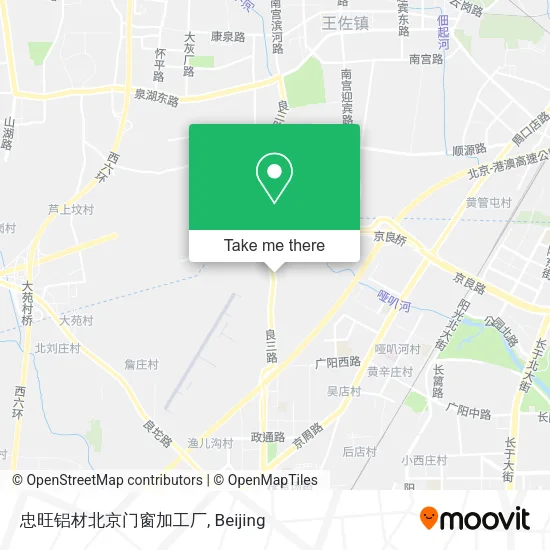 忠旺铝材北京门窗加工厂 map