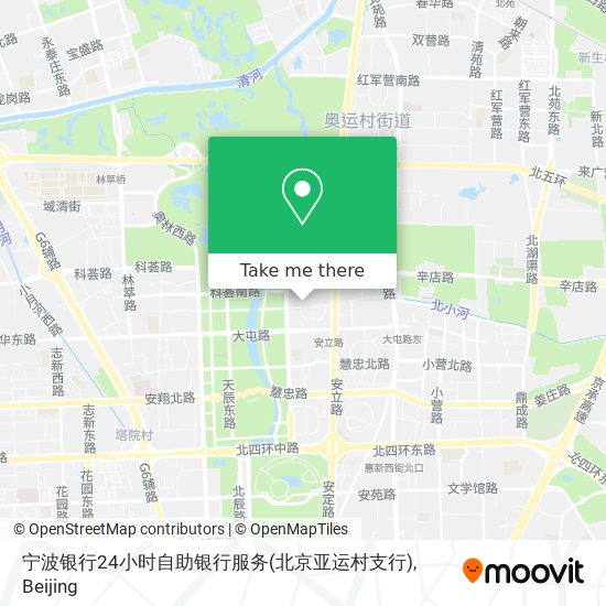 宁波银行24小时自助银行服务(北京亚运村支行) map