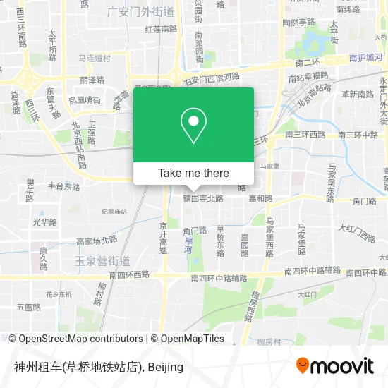 神州租车(草桥地铁站店) map