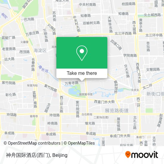 神舟国际酒店(西门) map