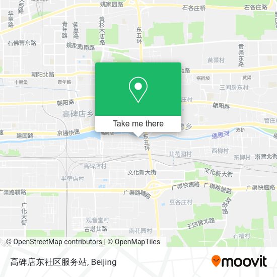 高碑店东社区服务站 map