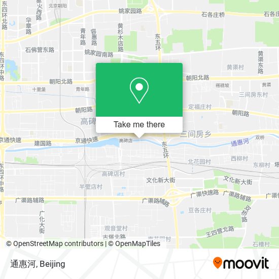 通惠河 map