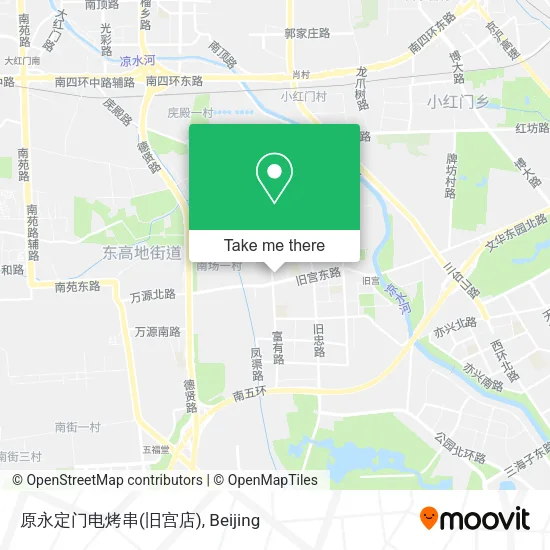 原永定门电烤串(旧宫店) map