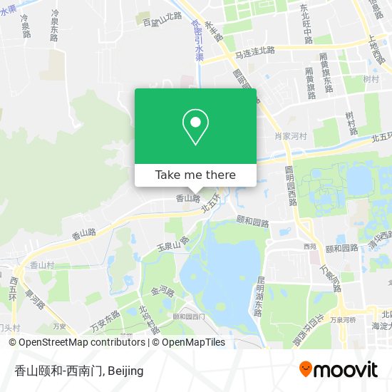 香山颐和-西南门 map