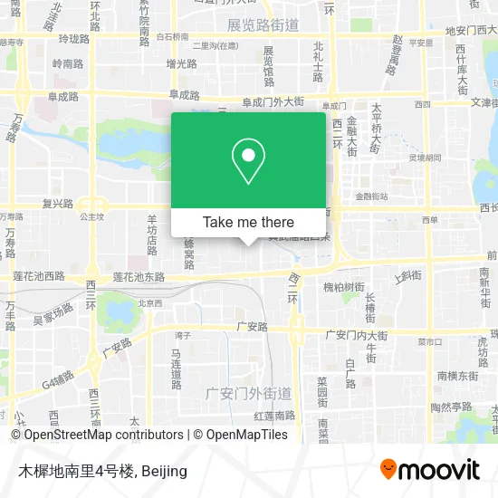 木樨地南里4号楼 map