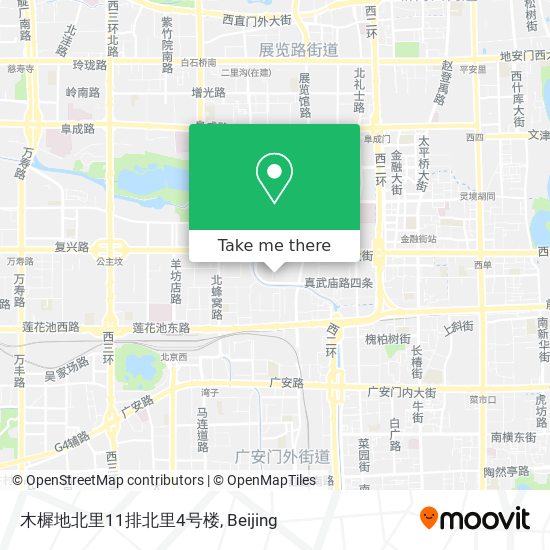 木樨地北里11排北里4号楼 map
