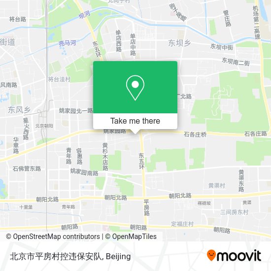 北京市平房村控违保安队 map