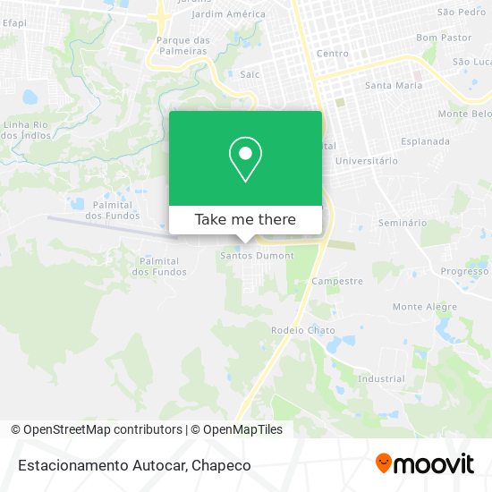 Estacionamento Autocar map