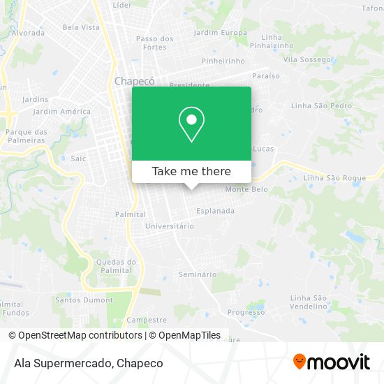 Ala Supermercado map