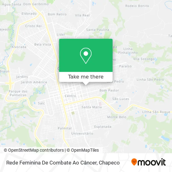 Rede Feminina De Combate Ao Câncer map