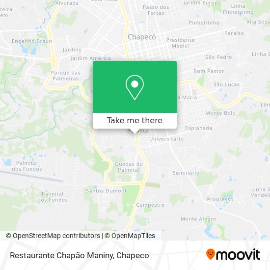 Restaurante Chapão Maniny map