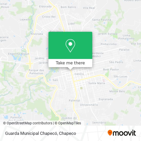 Guarda Municipal Chapecó map