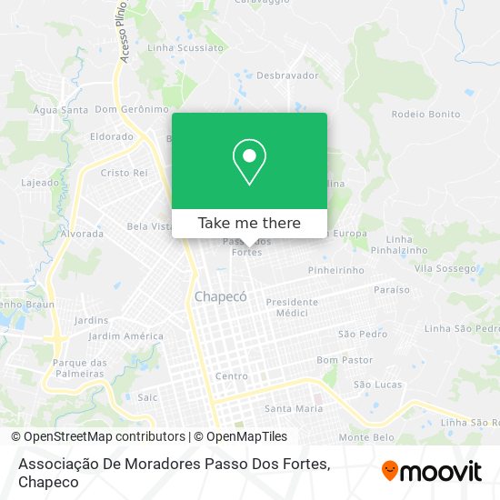 Associação De Moradores Passo Dos Fortes map