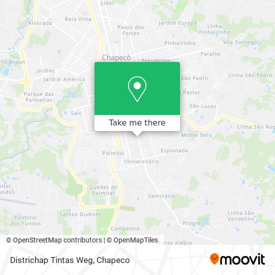 Districhap Tintas Weg map