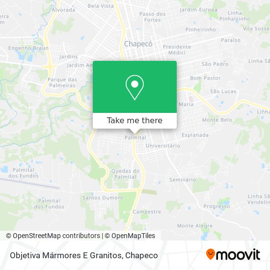 Objetiva Mármores E Granitos map