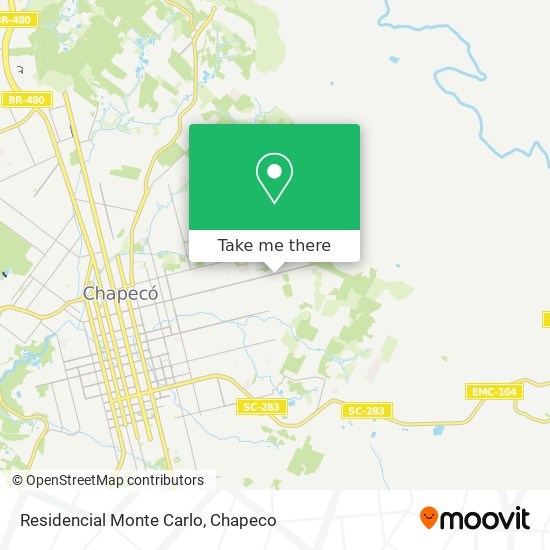 Residencial Monte Carlo map
