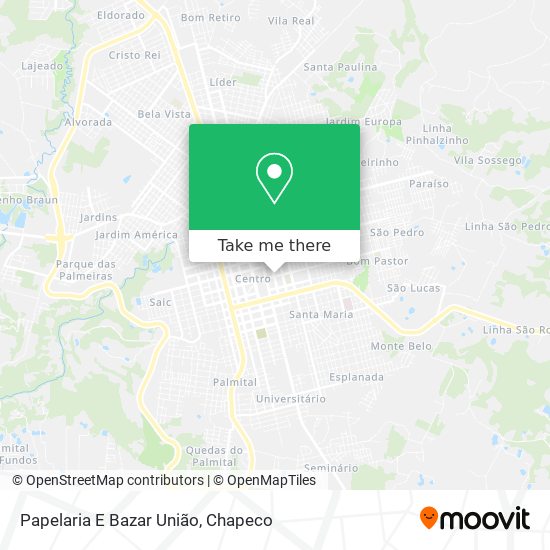 Papelaria E Bazar União map