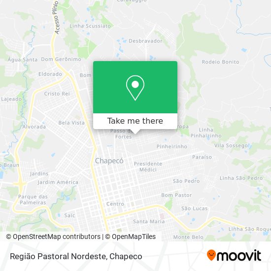 Região Pastoral Nordeste map
