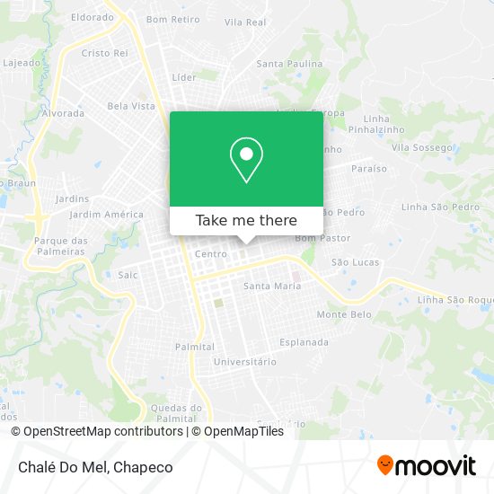 Chalé Do Mel map