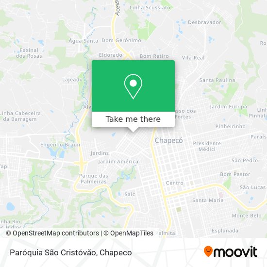 Paróquia São Cristóvão map