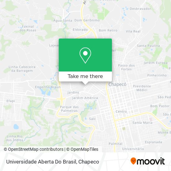 Universidade Aberta Do Brasil map