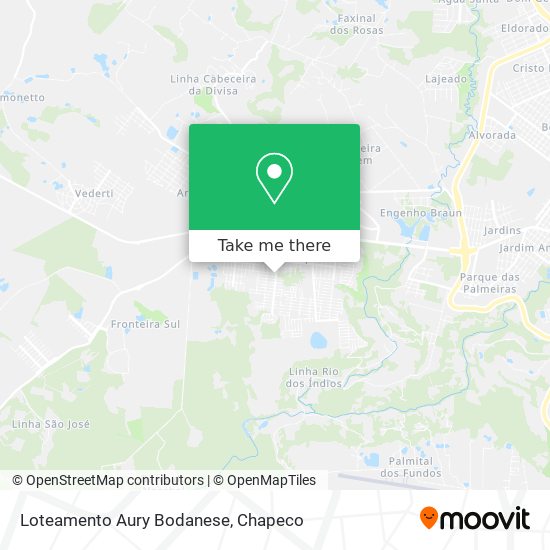 Loteamento Aury Bodanese map