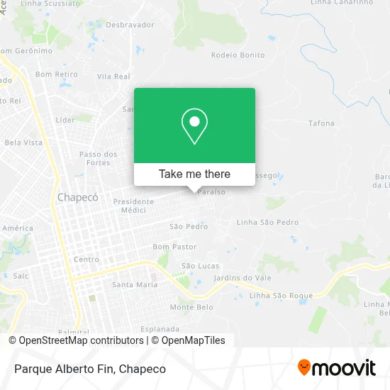 Parque Alberto Fin map