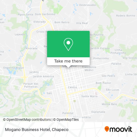 Mapa Mogano Business Hotel