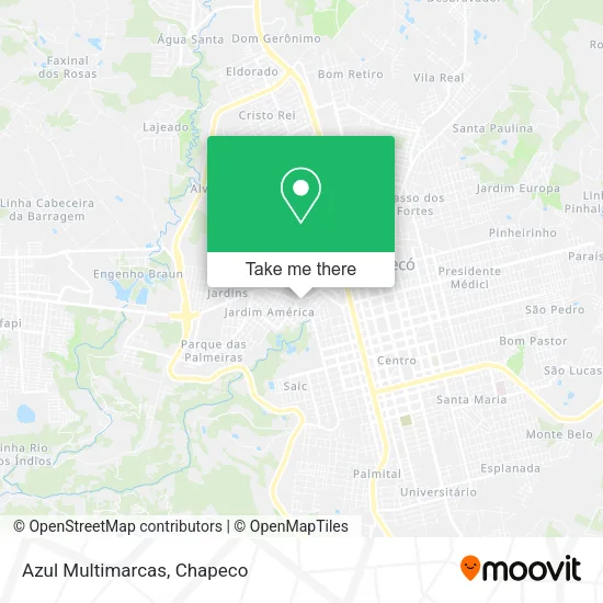 Azul Multimarcas map