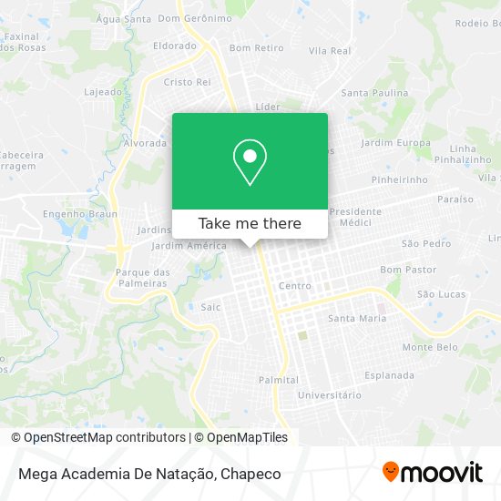 Mapa Mega Academia De Natação