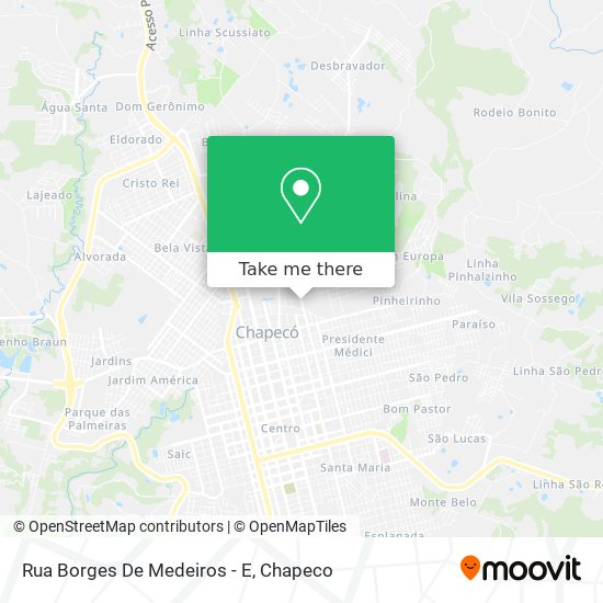 Rua Borges De Medeiros - E map