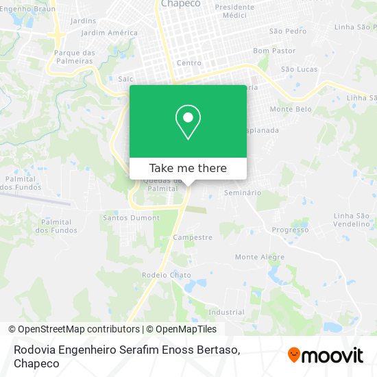 Rodovia Engenheiro Serafim Enoss Bertaso map