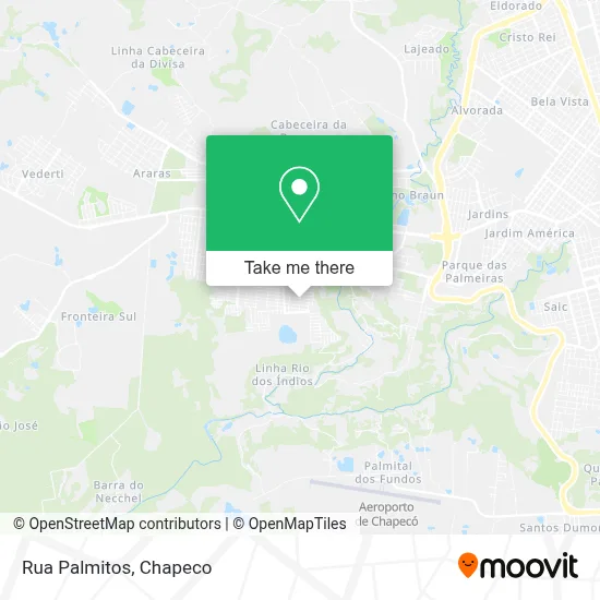 Rua Palmitos map
