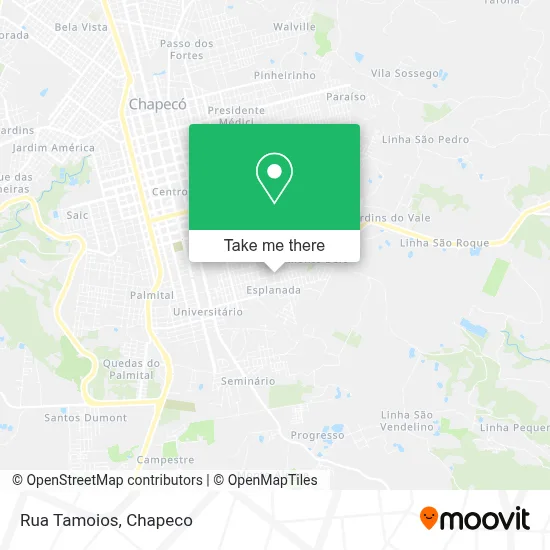 Rua Tamoios map