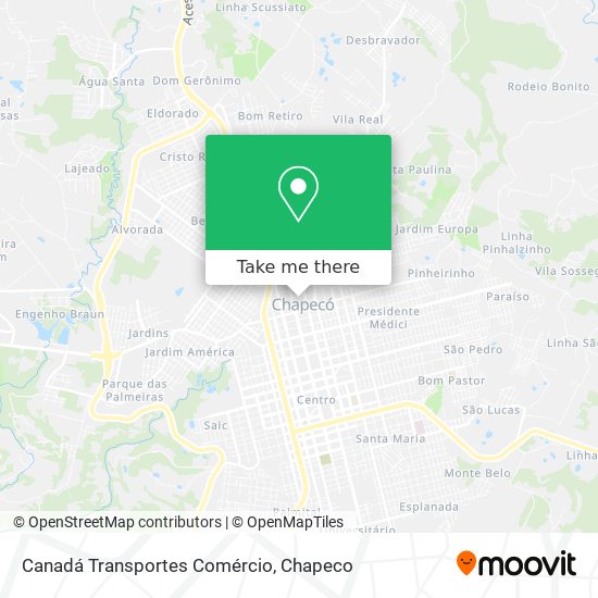 Canadá Transportes Comércio map