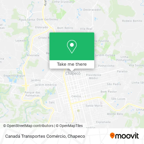Canadá Transportes Comércio map