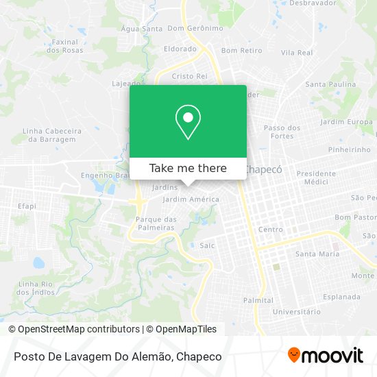 Posto De Lavagem Do Alemão map