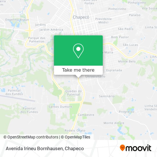 Avenida Irineu Bornhausen map