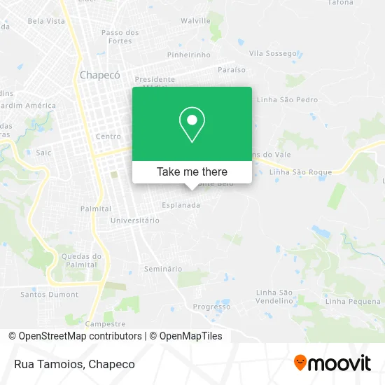 Rua Tamoios map