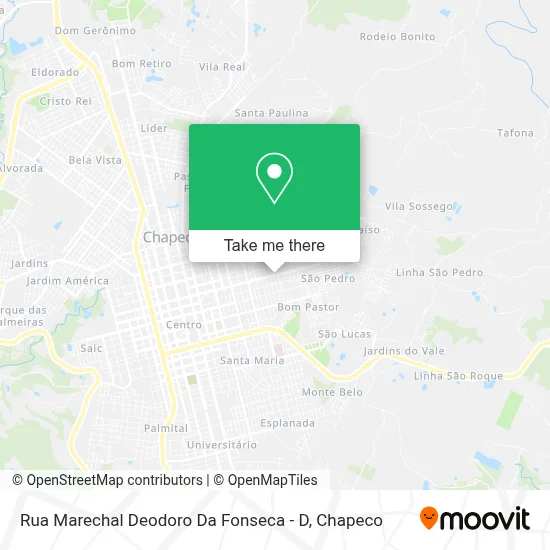 Rua Marechal Deodoro Da Fonseca - D map