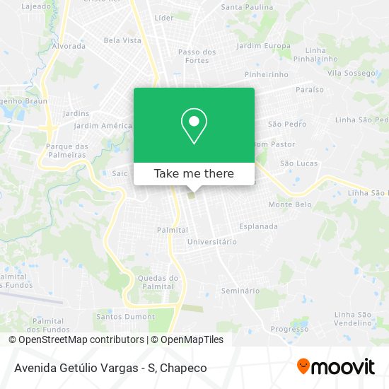 Avenida Getúlio Vargas - S map