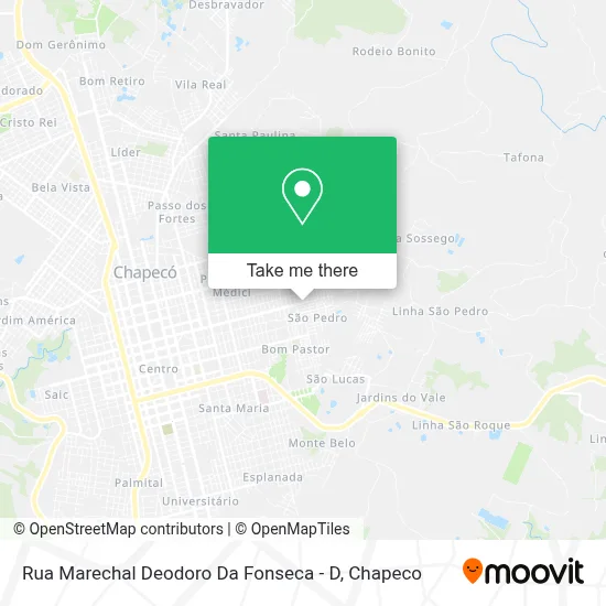 Rua Marechal Deodoro Da Fonseca - D map