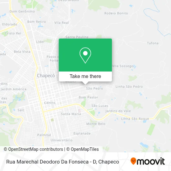 Rua Marechal Deodoro Da Fonseca - D map